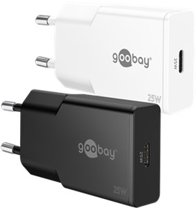Szybka ładowarka USB-C™ PD GaN Slim (25 W) czarny Szybka ładowarka USB-C™ PD GaN Slim (25 W) czarny