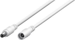 Kabel przedłużający DC, 1,5 m, biały Kabel przedłużający DC, 1,5 m, biały