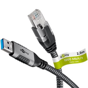 Kabel Ethernet USB-A 3.0 do RJ45, 2 m