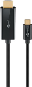 Kabel USB-C™ do HDMI™ 4K @ 60 Hz, 1 m, czarny