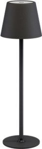 Bezprzewodowa lampa stołowa LED, rozmiar M, 37 cm, czarny Bezprzewodowa lampa stołowa LED, rozmiar M, 37 cm, czarny